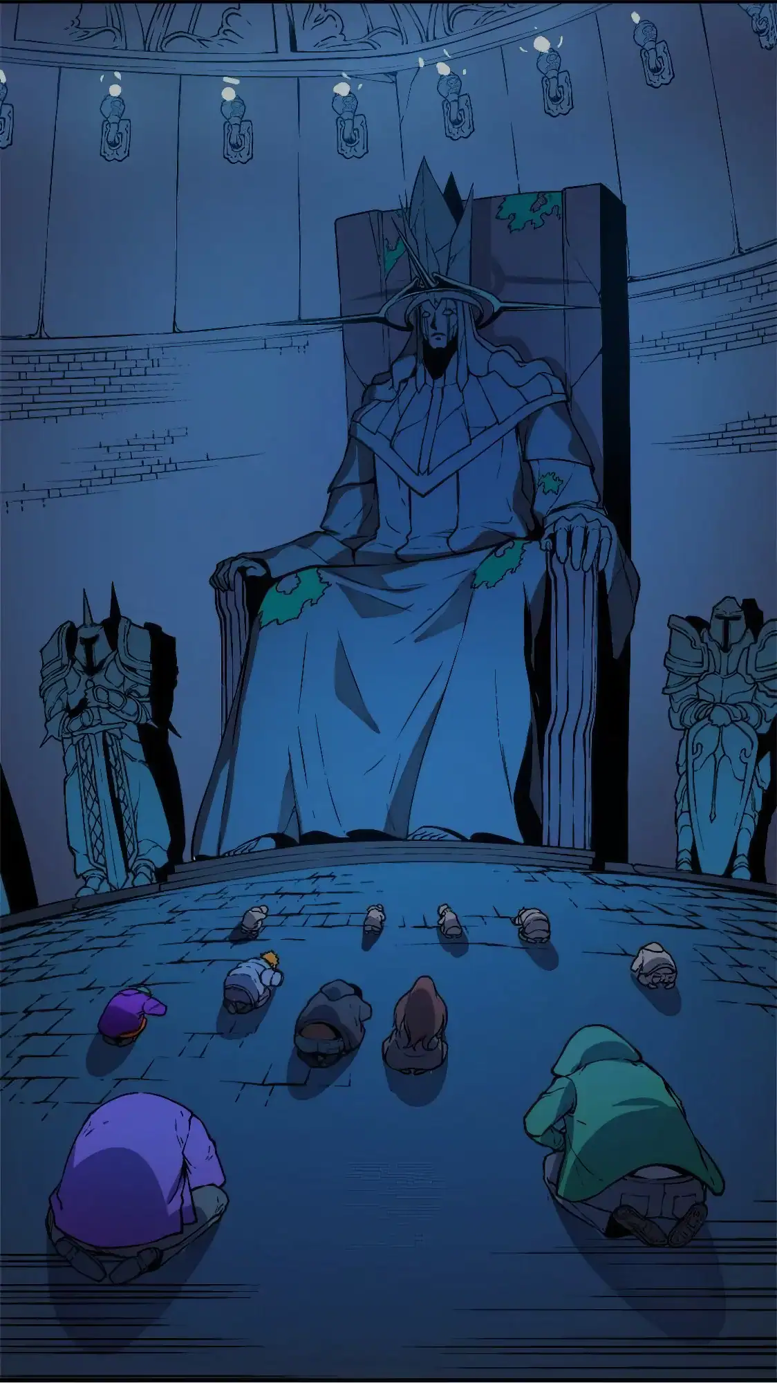 Solo Leveling Statue of God Meme Template HD