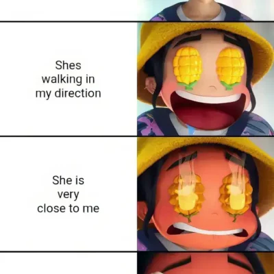 Zoey from K-Pop Demon Hunters making a funny expressive reaction, anime-style meme template in HD