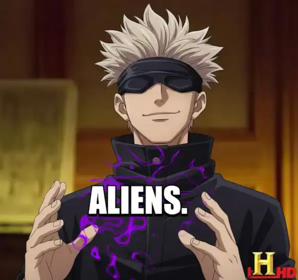 Gojo Aliens Meme – Satoru JJK Meme Reaction Image