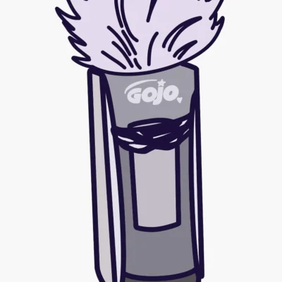 Jujutsu Kaisen meme showing Gojo as a soap dispenser