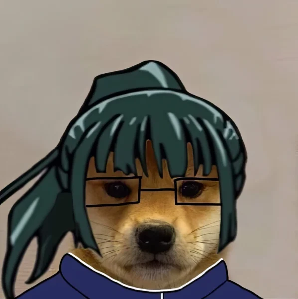 Maki Zenin Meme Dog – Jujutsu Kaisen Anime Dog Meme
