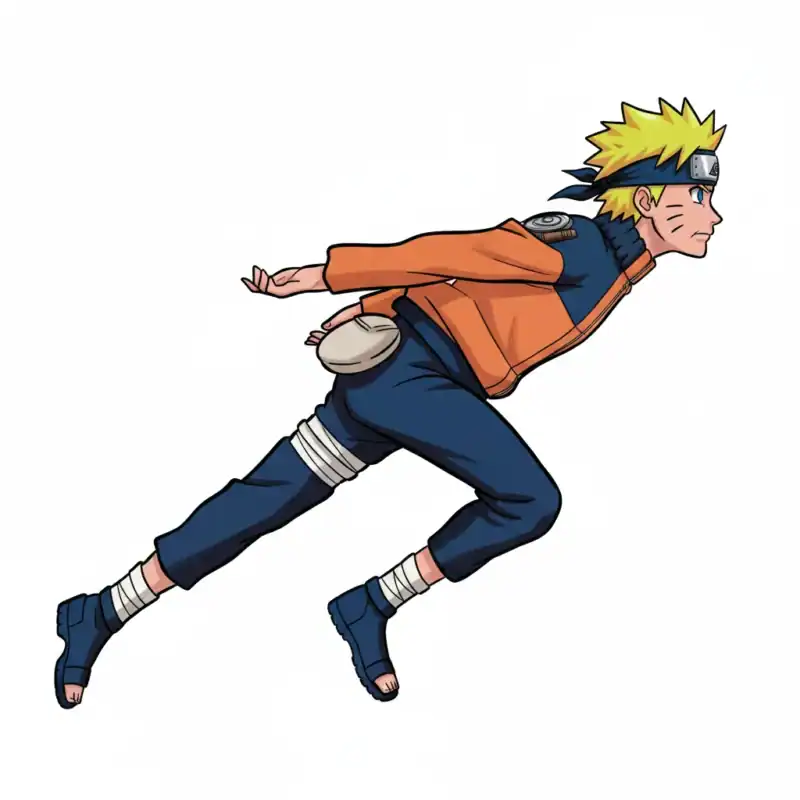 Naruto Running Meme (Classic Anime Internet Sprint)