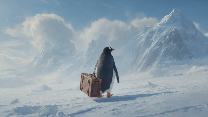 Nihilist Penguin Meme – Existential Penguin Walking Meme