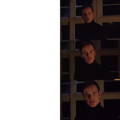 Perfection reaction meme template showing a man reacting with increasing approval in a three panel format