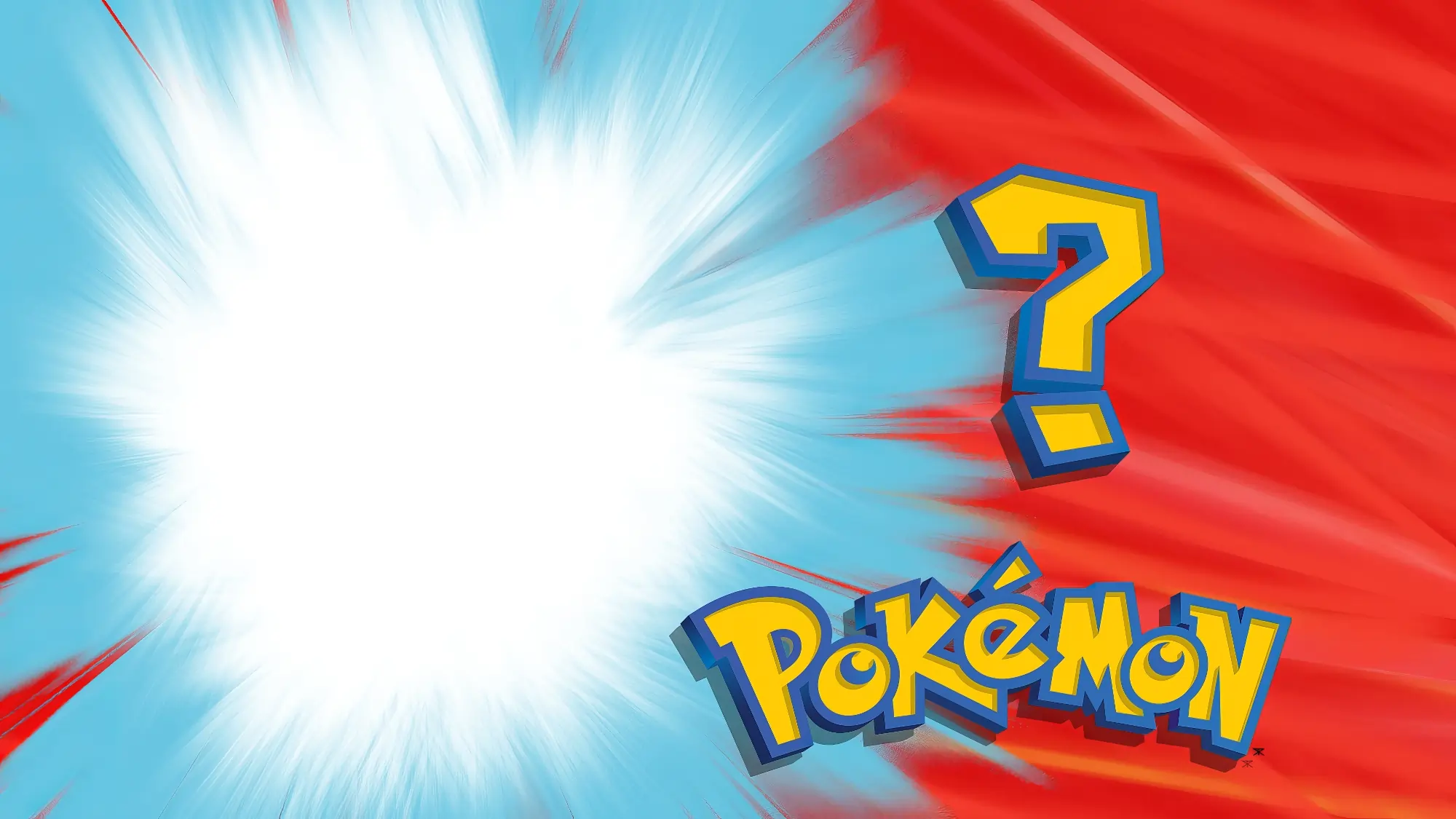 Who’s That Pokémon meme template with blank silhouette and question mark background