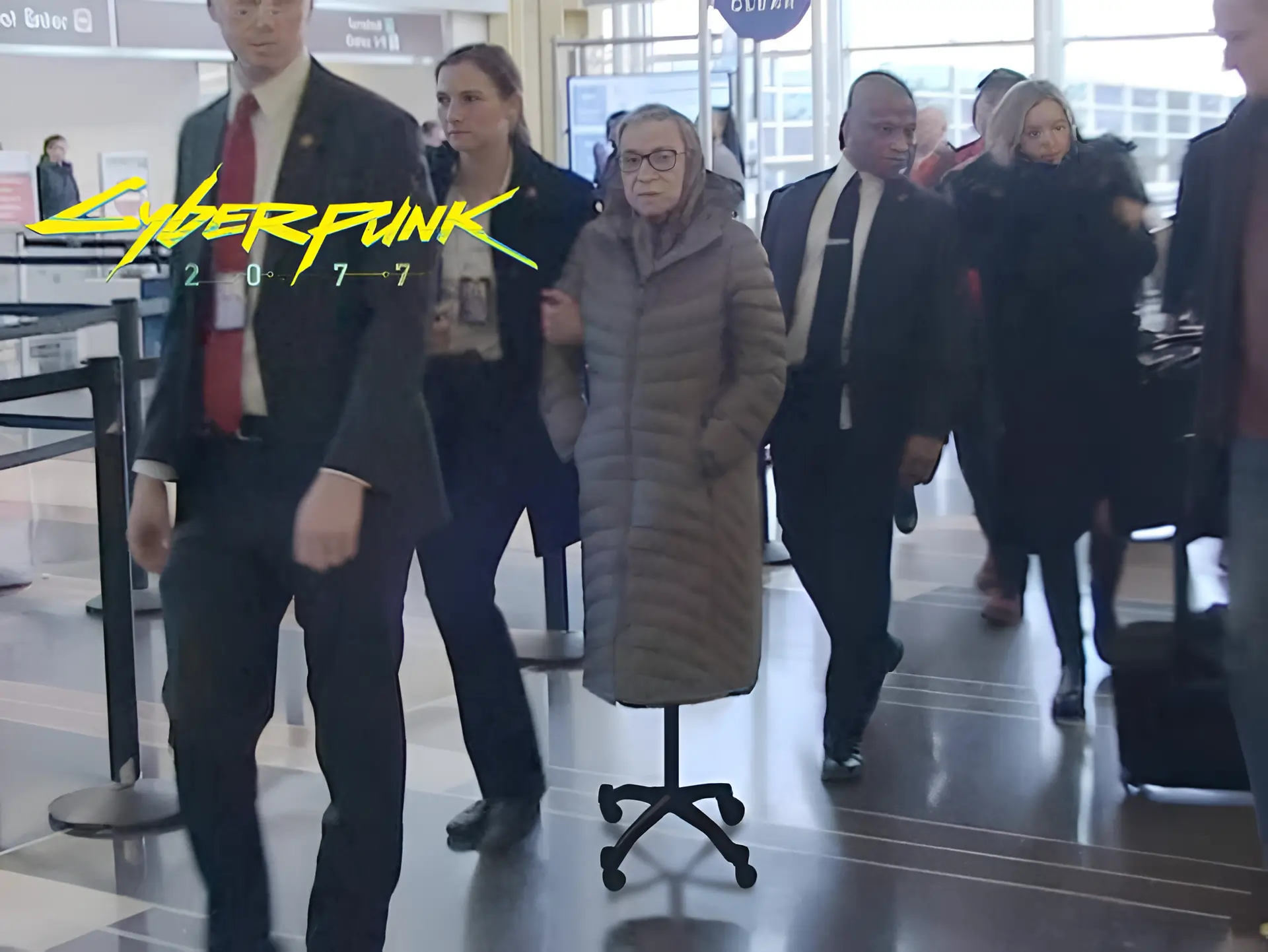 Cyberpunk 2077 meme with real life npc moment