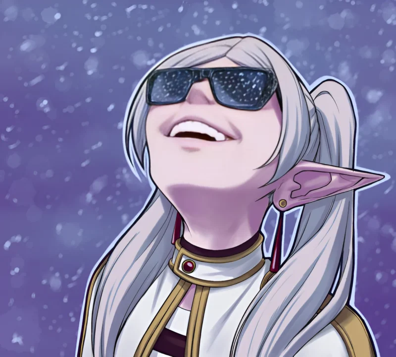 Frieren Looking Up Meme – Immortal Patience Activated