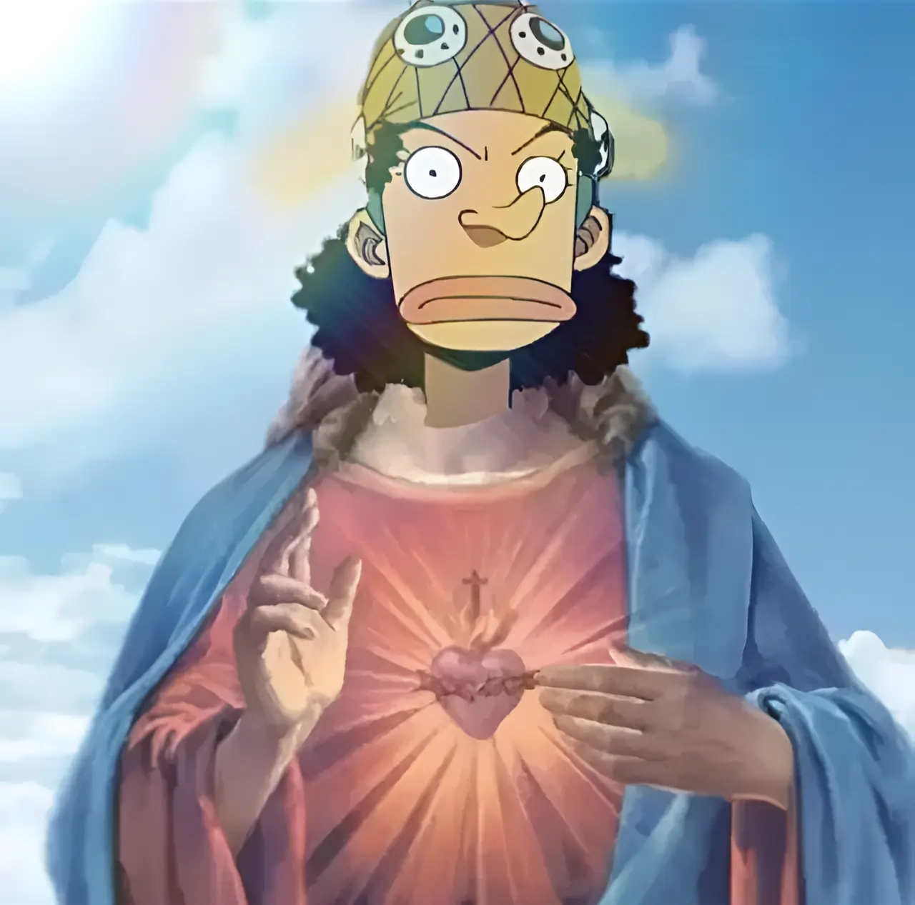 God Usopp meme One Piece anime
