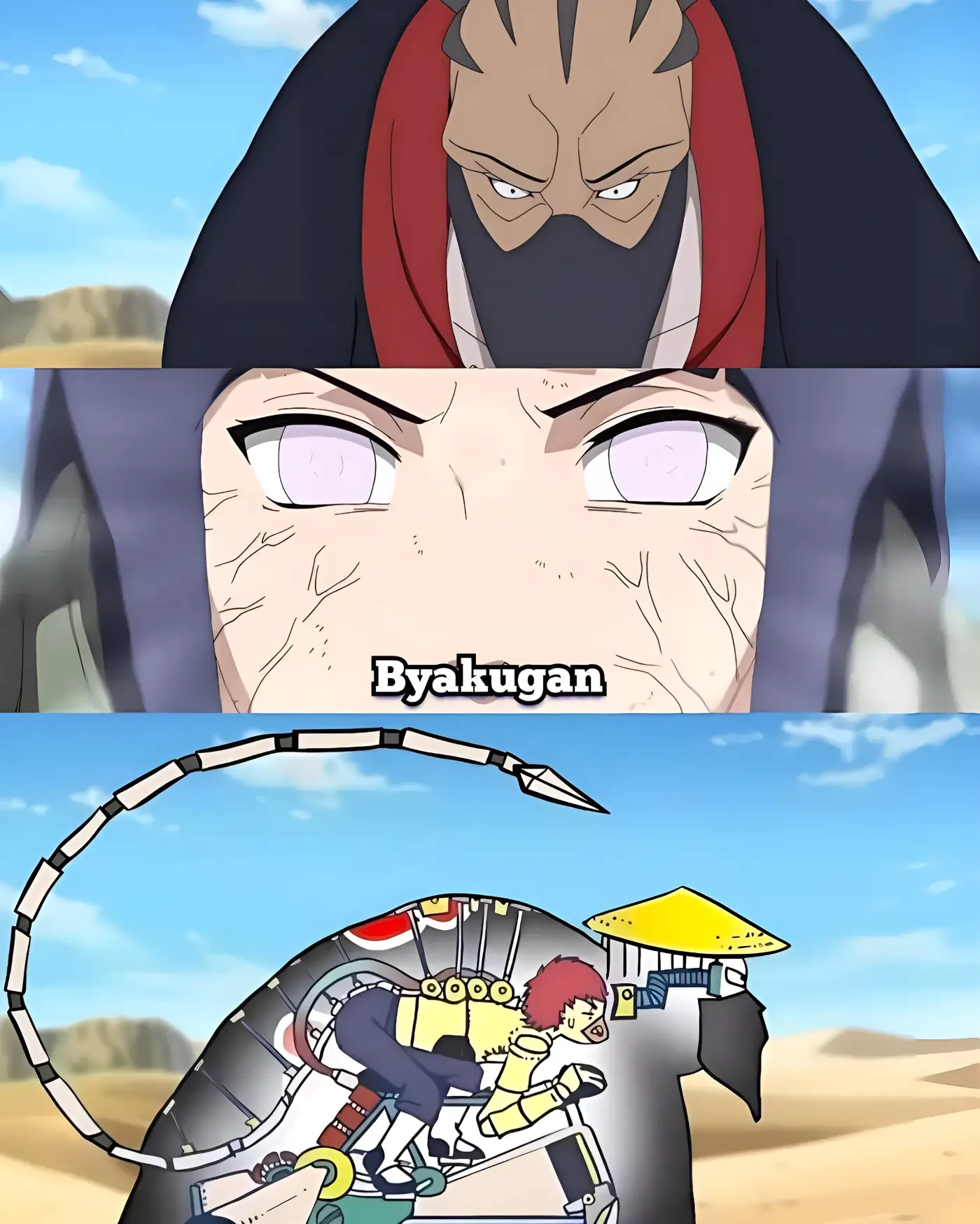 Hinata Byakugan meme Naruto Shippuden scene