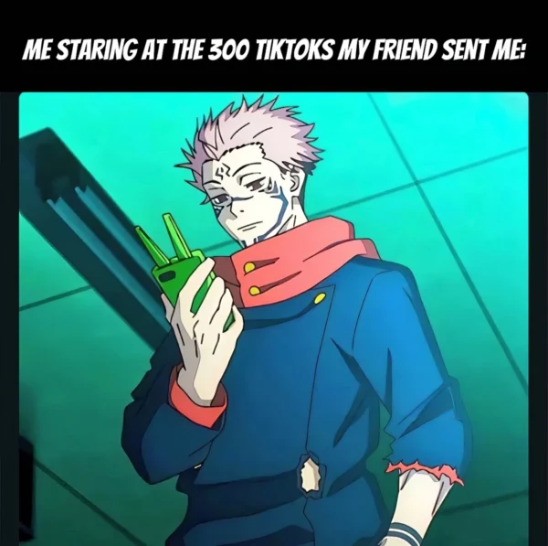 Sukuna Meme – Me Staring at 300 TikToks My Friend Sent Me