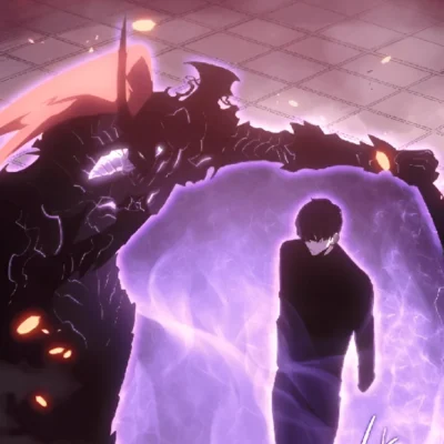 Sung Jin-Woo aura farming meme Solo Leveling anime