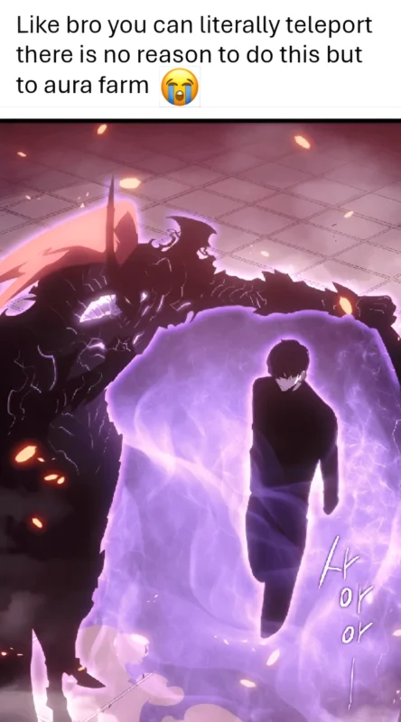 Sung Jin-Woo Aura Farming Meme – Teleport Is Optional