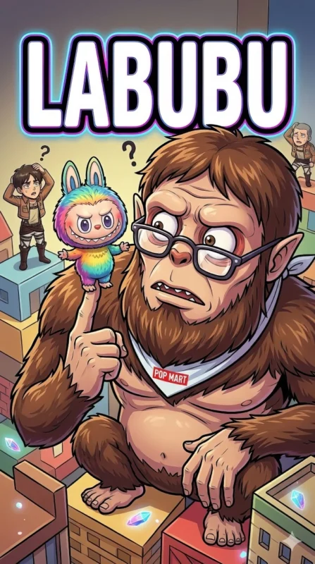 Beast Titan Labubu Meme – War Crimes but Make It Cute