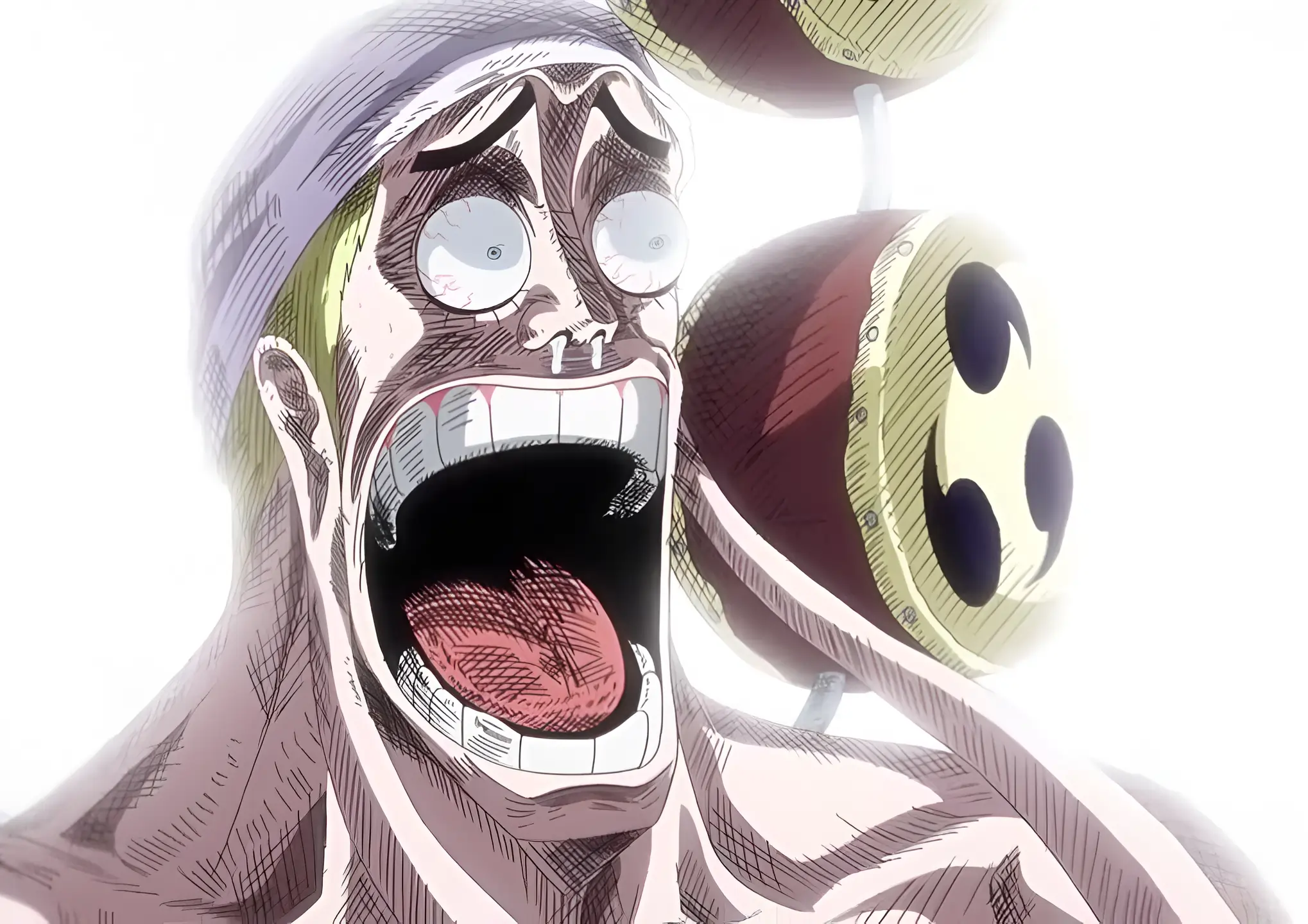 Enel shocked face meme from One Piece