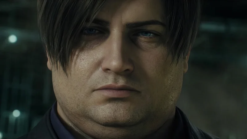 Fat Leon S Kennedy meme face