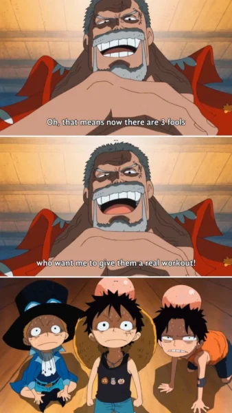 Garp ASL Trio Meme – One Piece