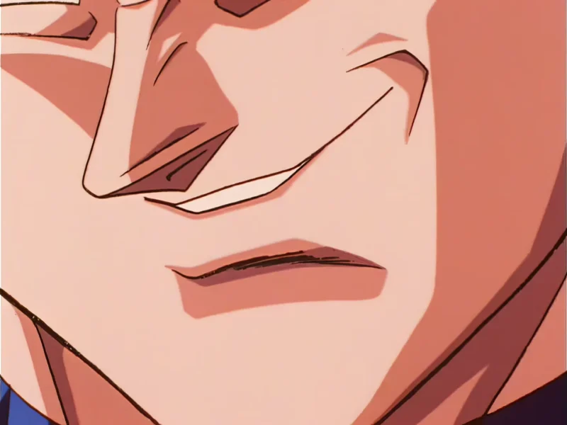 Goku smile meme HD blank template