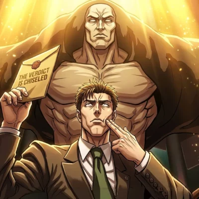 Higuruma mewing meme courtroom scene Jujutsu Kaisen