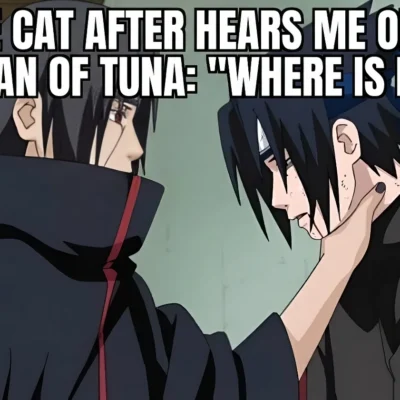 Itachi choking Sasuke meme Naruto
