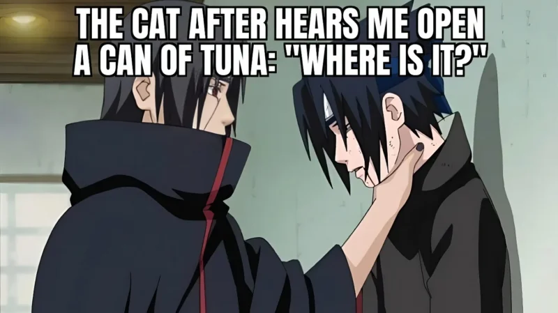 Itachi choking Sasuke meme Naruto