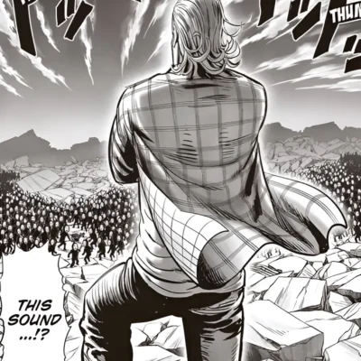 King engine meme standing before army One Punch Man