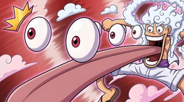 Luffy Gear 5 Funny Face Meme – One Piece