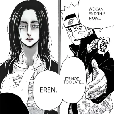 Naruto we can end this now Eren meme crossover