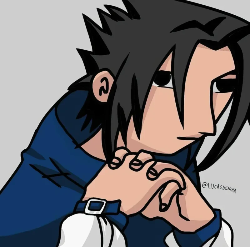 Sasuke drawing meme smug reaction