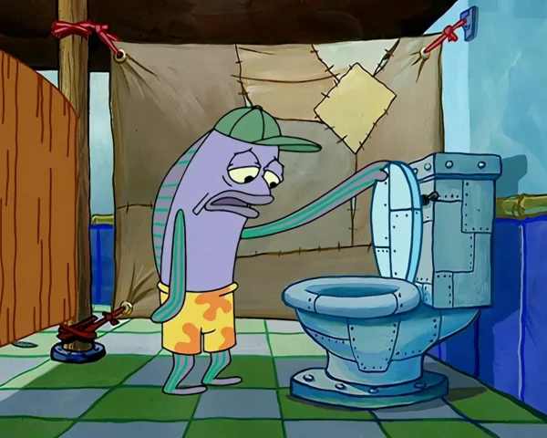 Oh That’s Real Nice – SpongeBob Toilet Reaction Meme