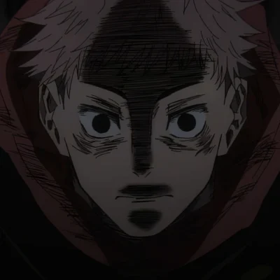 Yuji Itadori stare meme thousand yard stare Jujutsu Kaisen