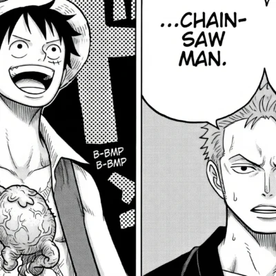 Zoro got lost again meme thanking Chainsaw Man crossover One Piece