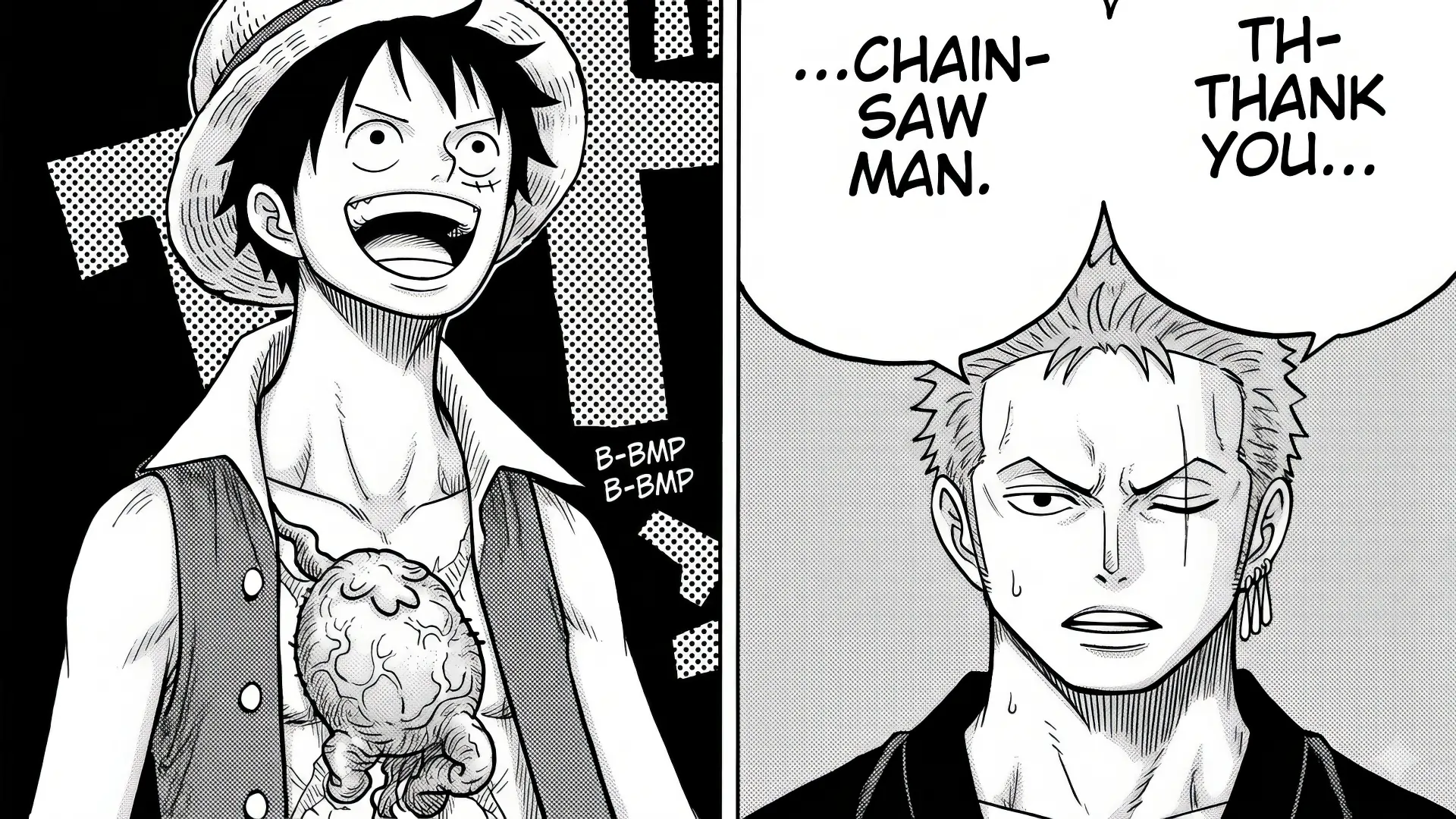 Zoro got lost again meme thanking Chainsaw Man crossover One Piece