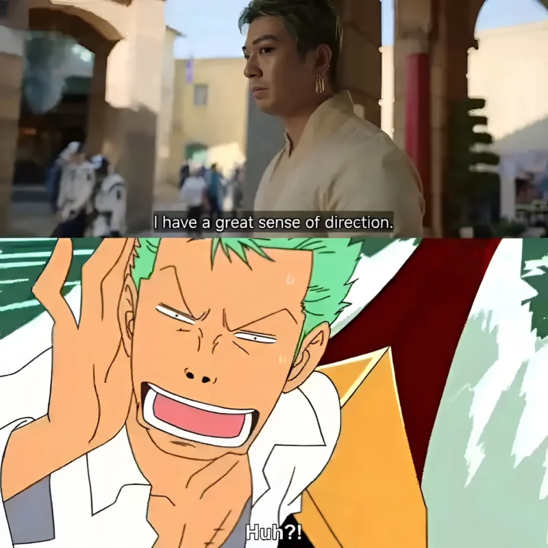 Zoro sense of direction meme One Piece