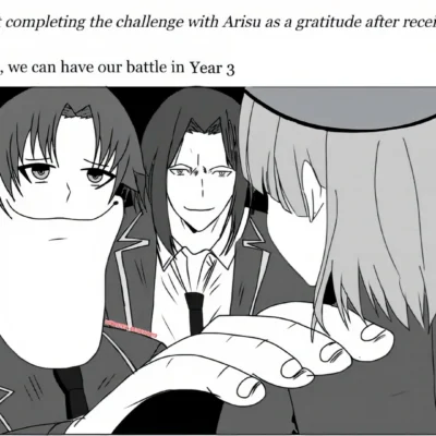 Ayanokoji cold stare manga meme classroom of the elite