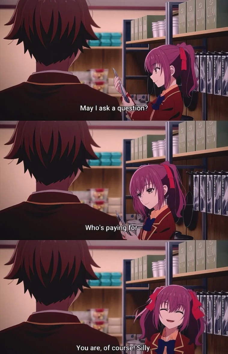 Ayanokoji & Ichika Meme – You’re Paying, Obviously HD Meme Ayanokoji Ichika who's paying meme classroom of the elite