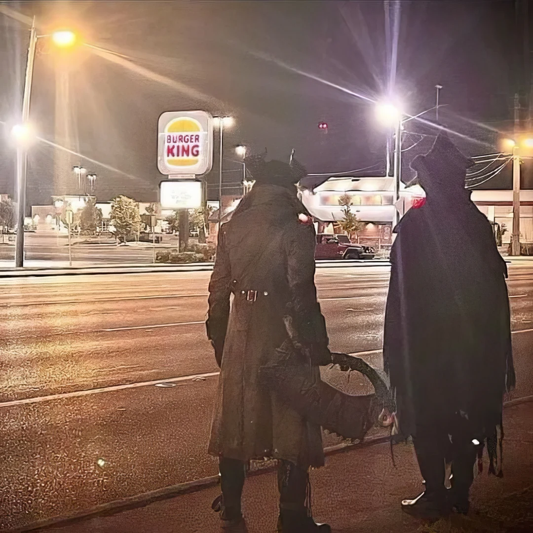 Bloodborne Movie Meme – Hunters at Burger King IRL HD Meme Bloodborne hunters Burger King meme funny cosplay HD