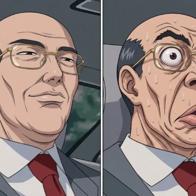 Hiroshi Uchiyamada shocked worried face change funny anime meme | HD 2026 GTO free download