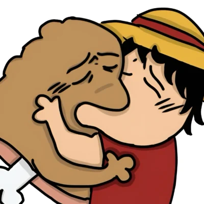 Monkey D Luffy kissing meat funny love meme | HD 2026 One Piece free download