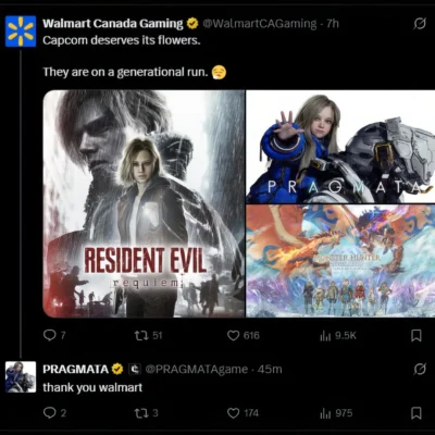 Pragmata thank you walmart tweet funny gaming meme | HD 2026 Capcom free download