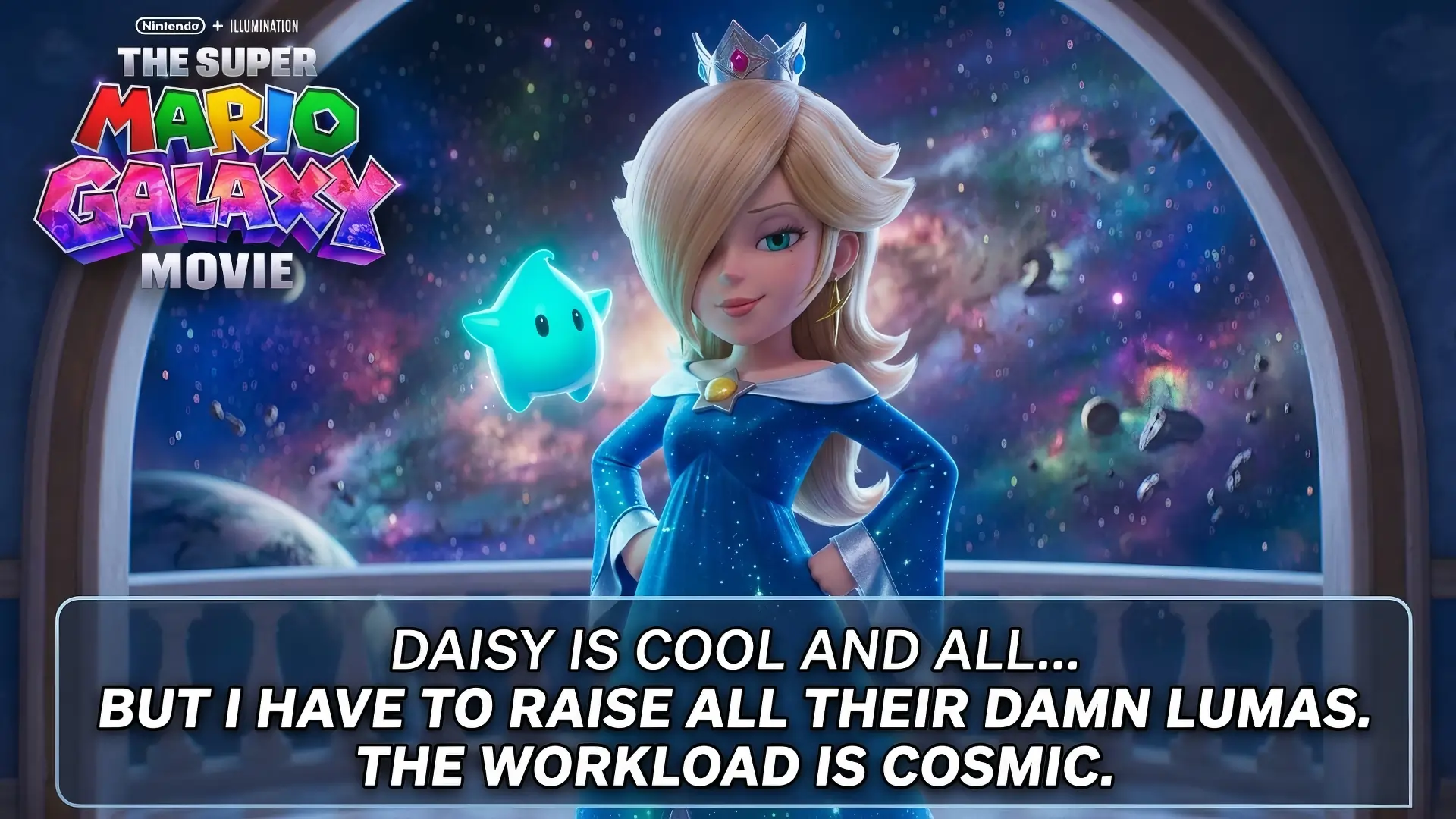 Rosalina meme end credits scene Super Mario Galaxy