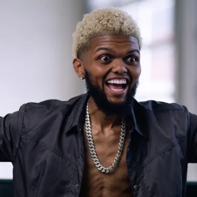 skinny druski meme surprised expression glow up streamer meme