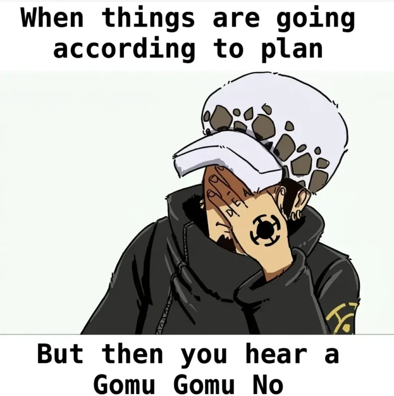 Trafalgar Law Meme – Plan Ruined by Luffy