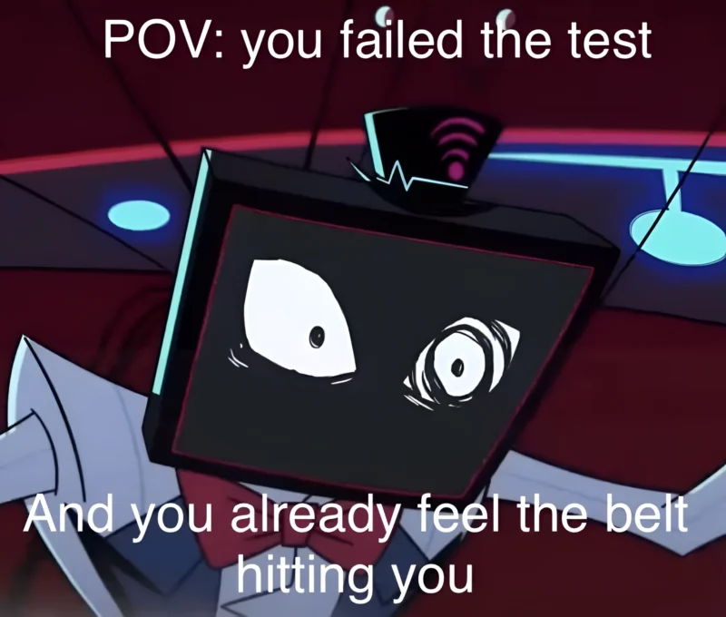 Vox Staring Meme Hazbin Hotel – Glitchy Control Energy