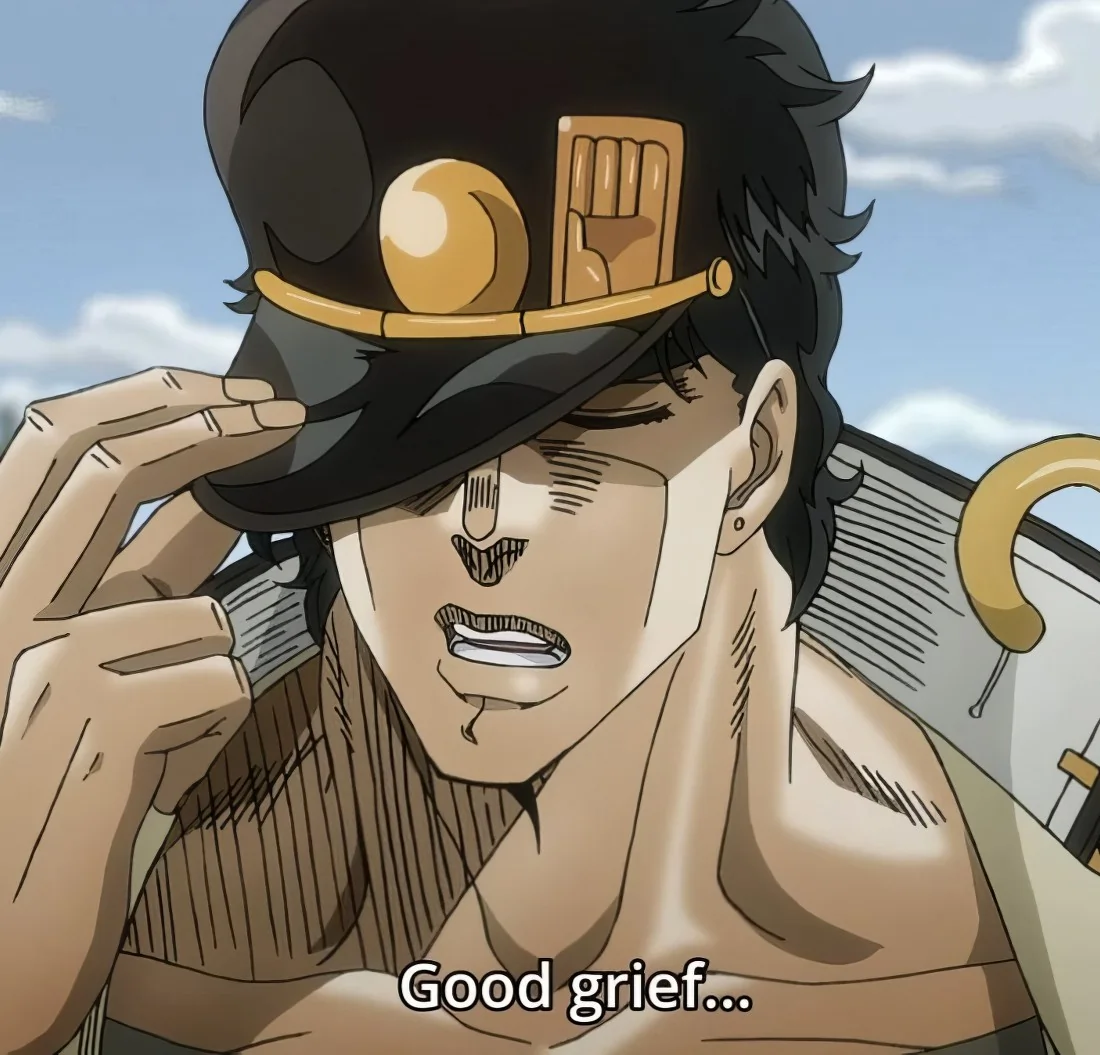 Jotaro Kujo yare yare daze annoyed reaction meme | HD 2026 JoJo anime free download