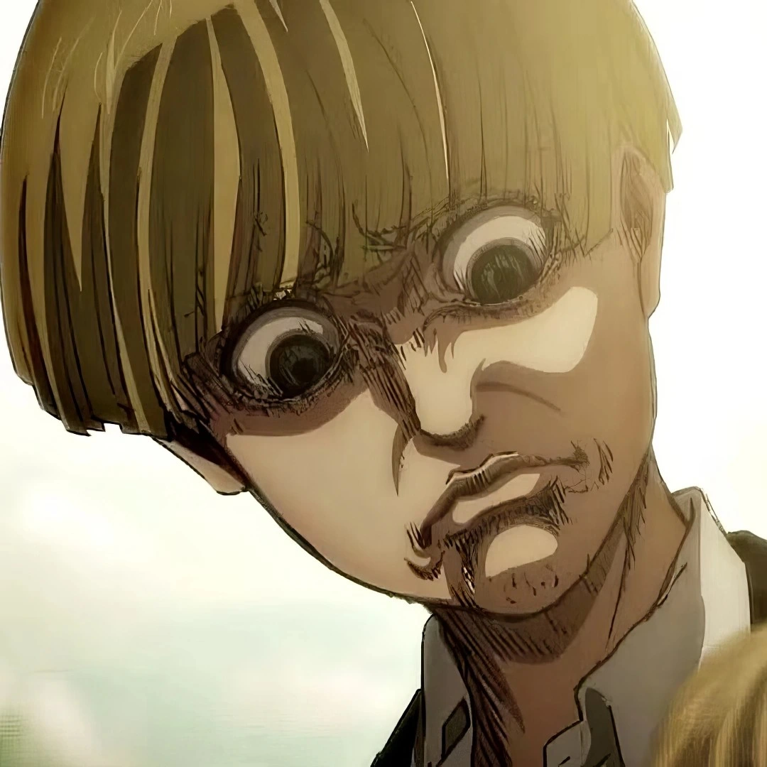Yelena creepy face meme reaction HD Attack on Titan anime free download