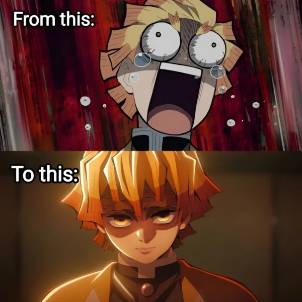 Zenitsu Glow Up Meme – Fear to Thunder God HD Meme Zenitsu Glow Up Meme – Fear to Thunder God