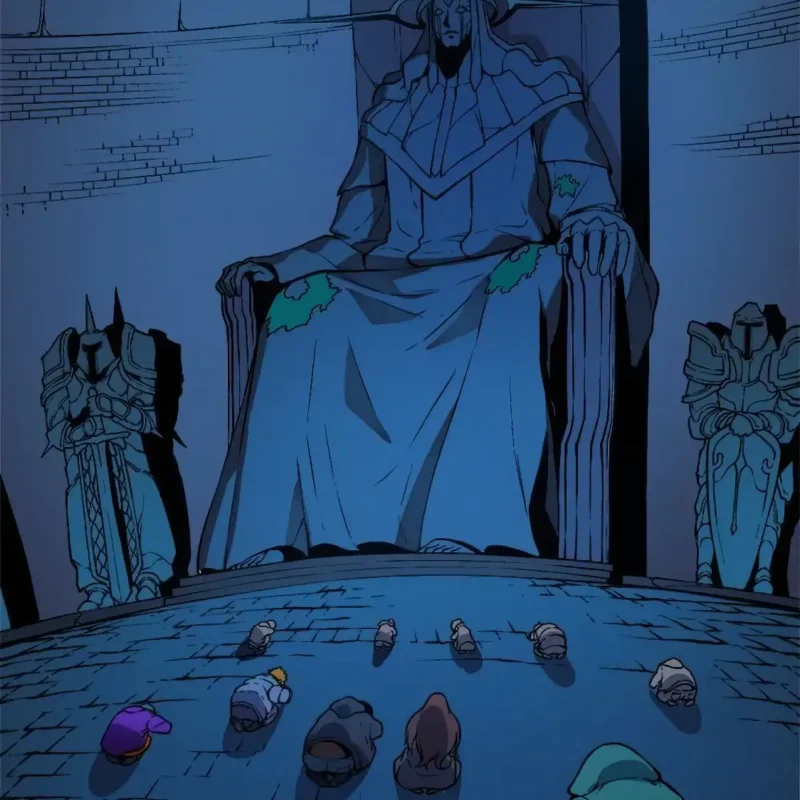 Solo Leveling Statue of God Meme Template HD