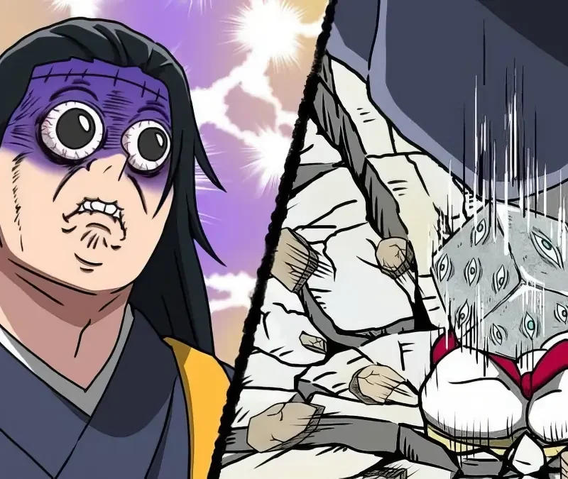 Suguru Geto shocked face meme with Kenjaku reacting after sealing Satoru Gojo