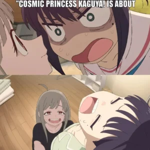 Cosmic Princess Kaguya meme about trying to explain the anime plot